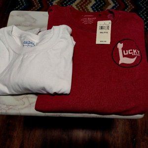 LUCKY Men's Burnout Logo Branded Sweatshirt